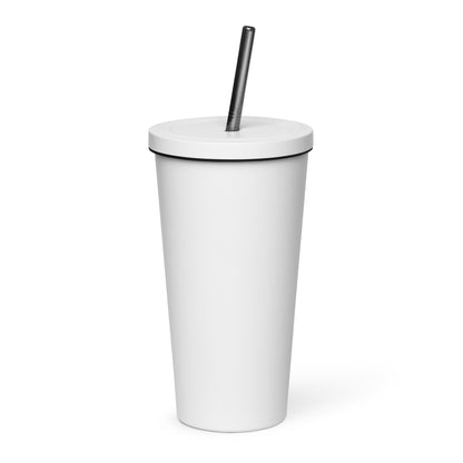 Hello Beautiful People - Insulated tumbler with a straw