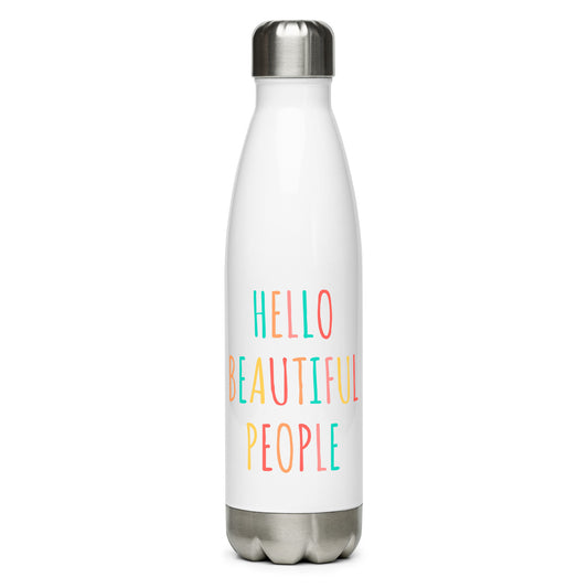 Stainless steel water bottle - Hello Beautiful People OG