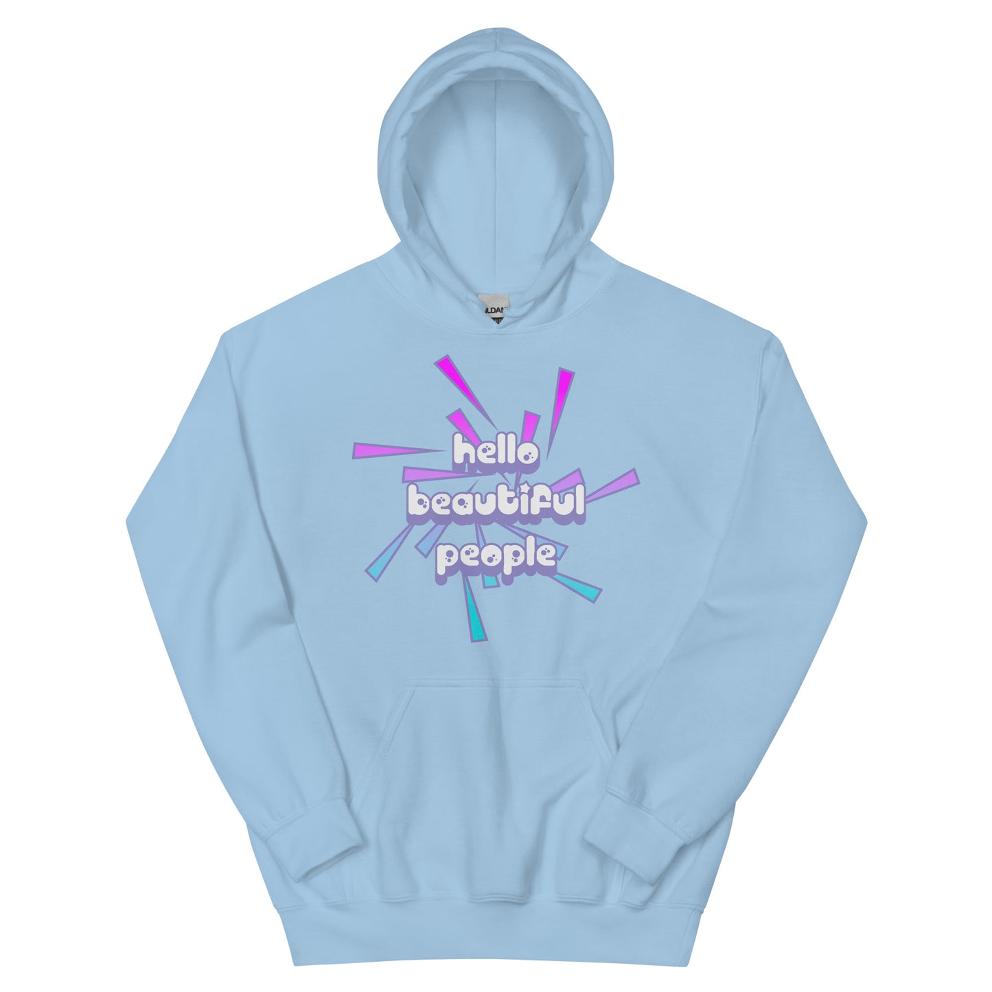 Hello Beautiful People Hoodie - 90's Vibe