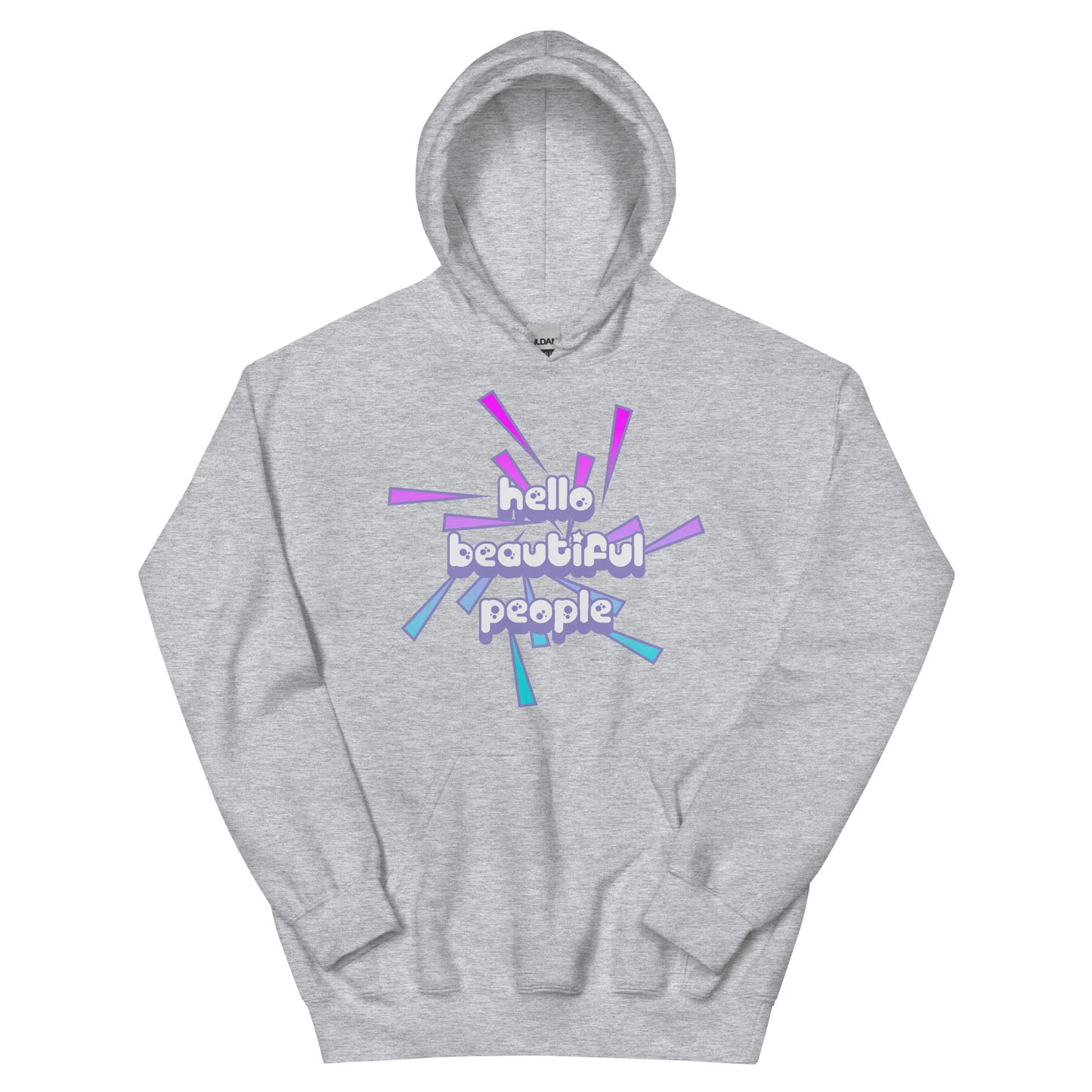 Hello Beautiful People Hoodie - 90's Vibe