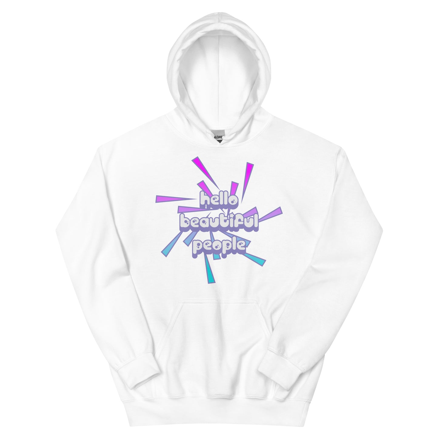 Hello Beautiful People Hoodie - 90's Vibe